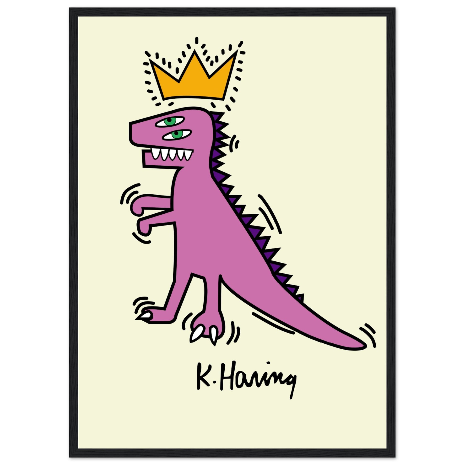 Keith Haring - Dinosaurier V.1 - Aurora Designs