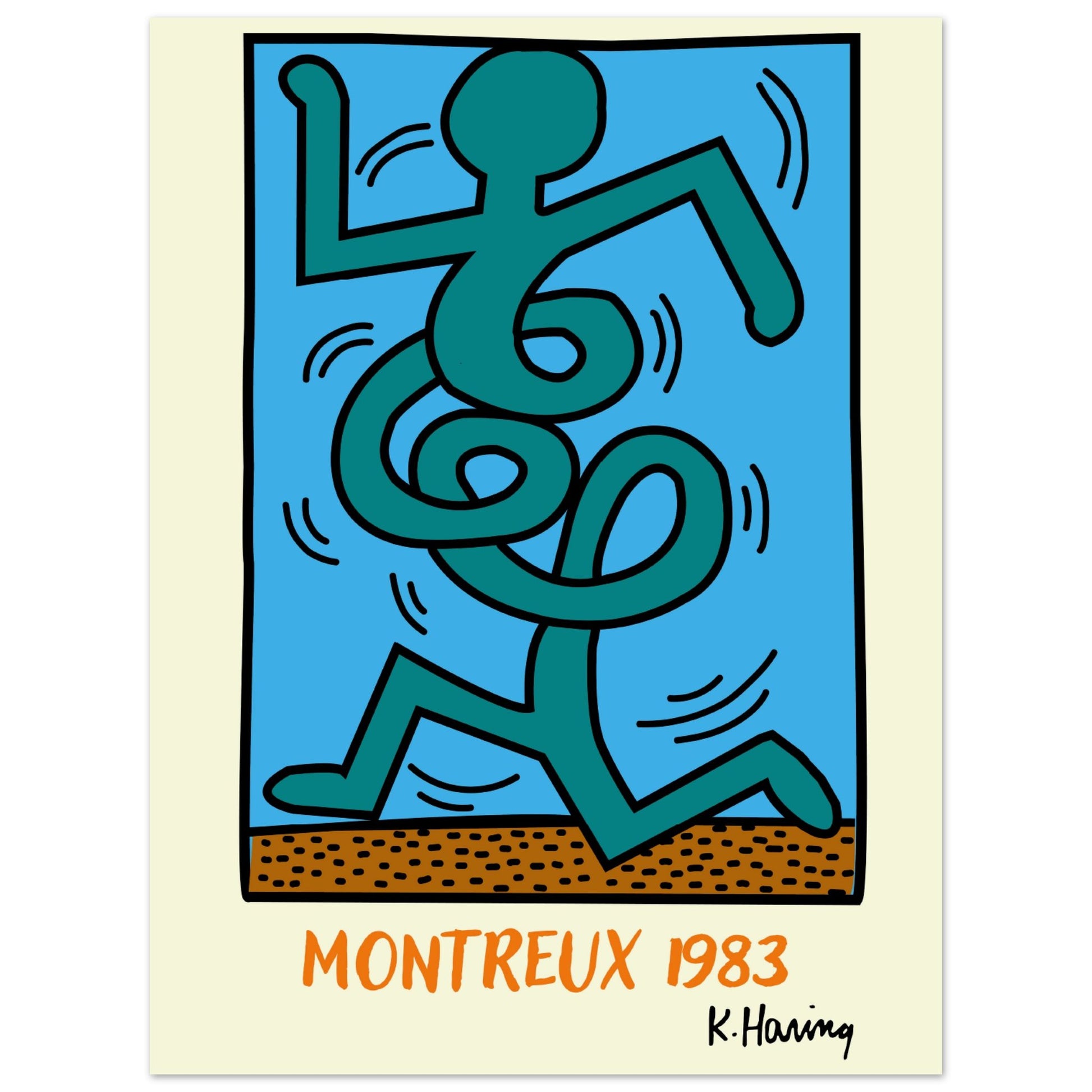 Keith Haring - Montreux, 1983 - Aurora Designs