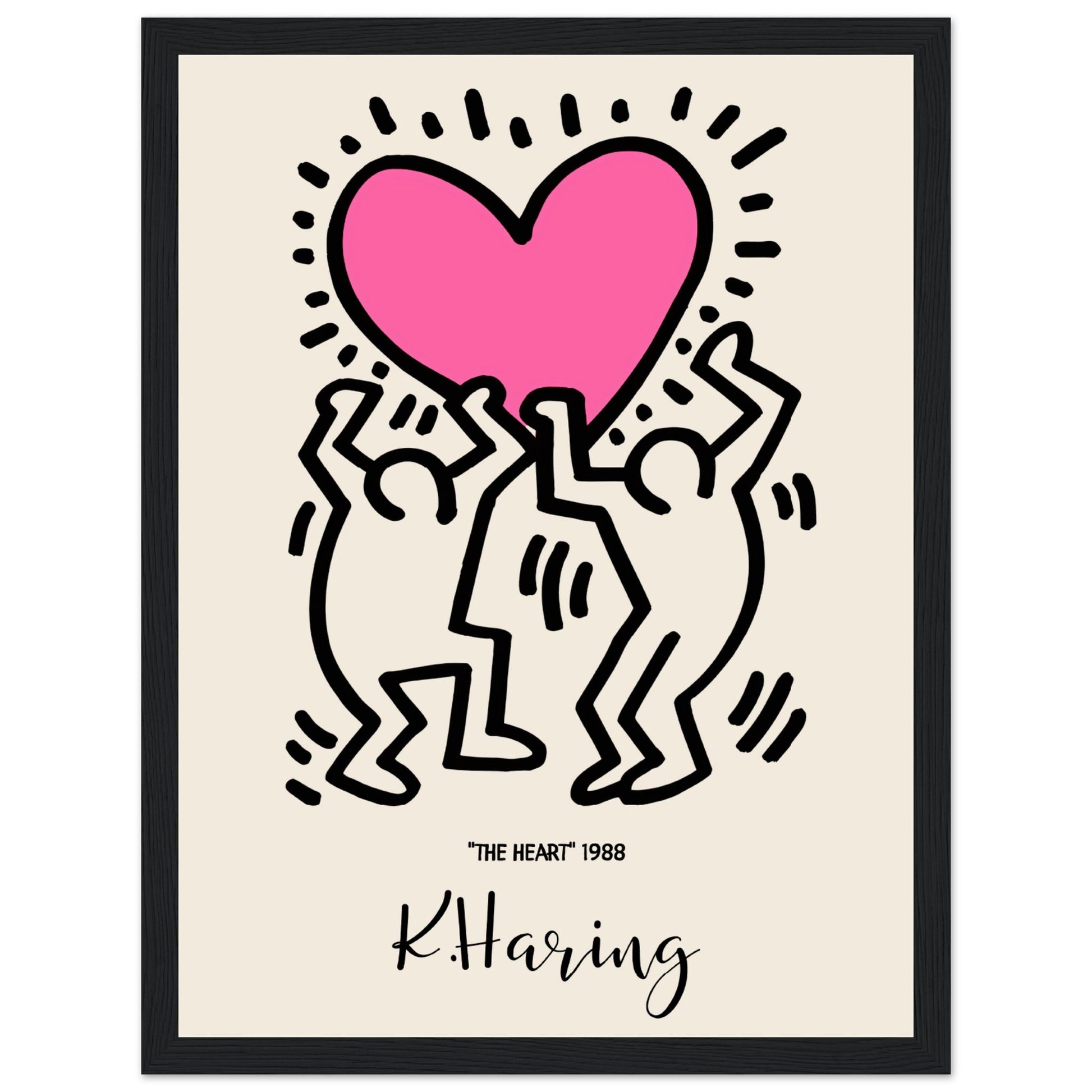 Keith Haring - The Heart, 1988 V.1 - Aurora Designs