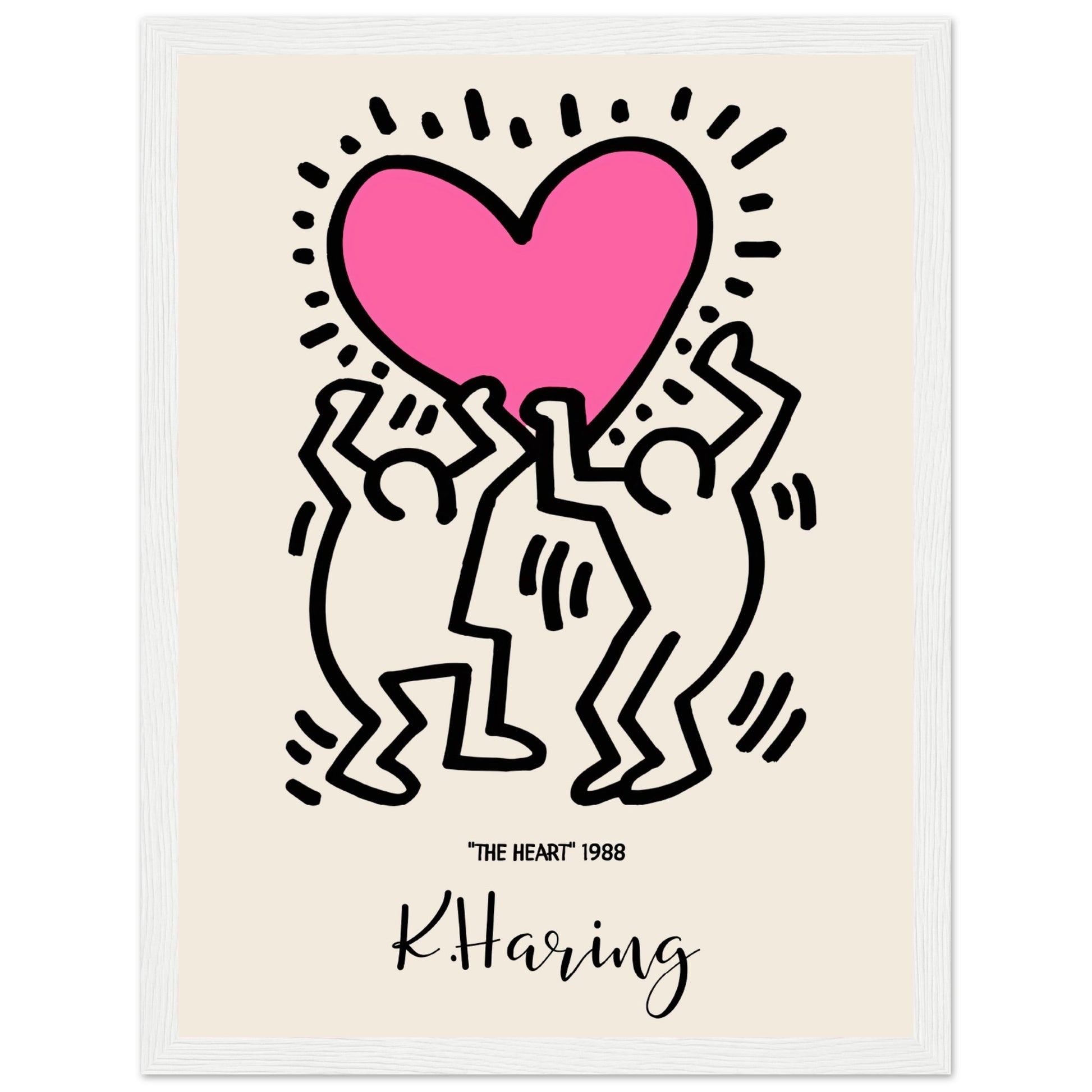 Keith Haring - The Heart, 1988 V.1 - Aurora Designs