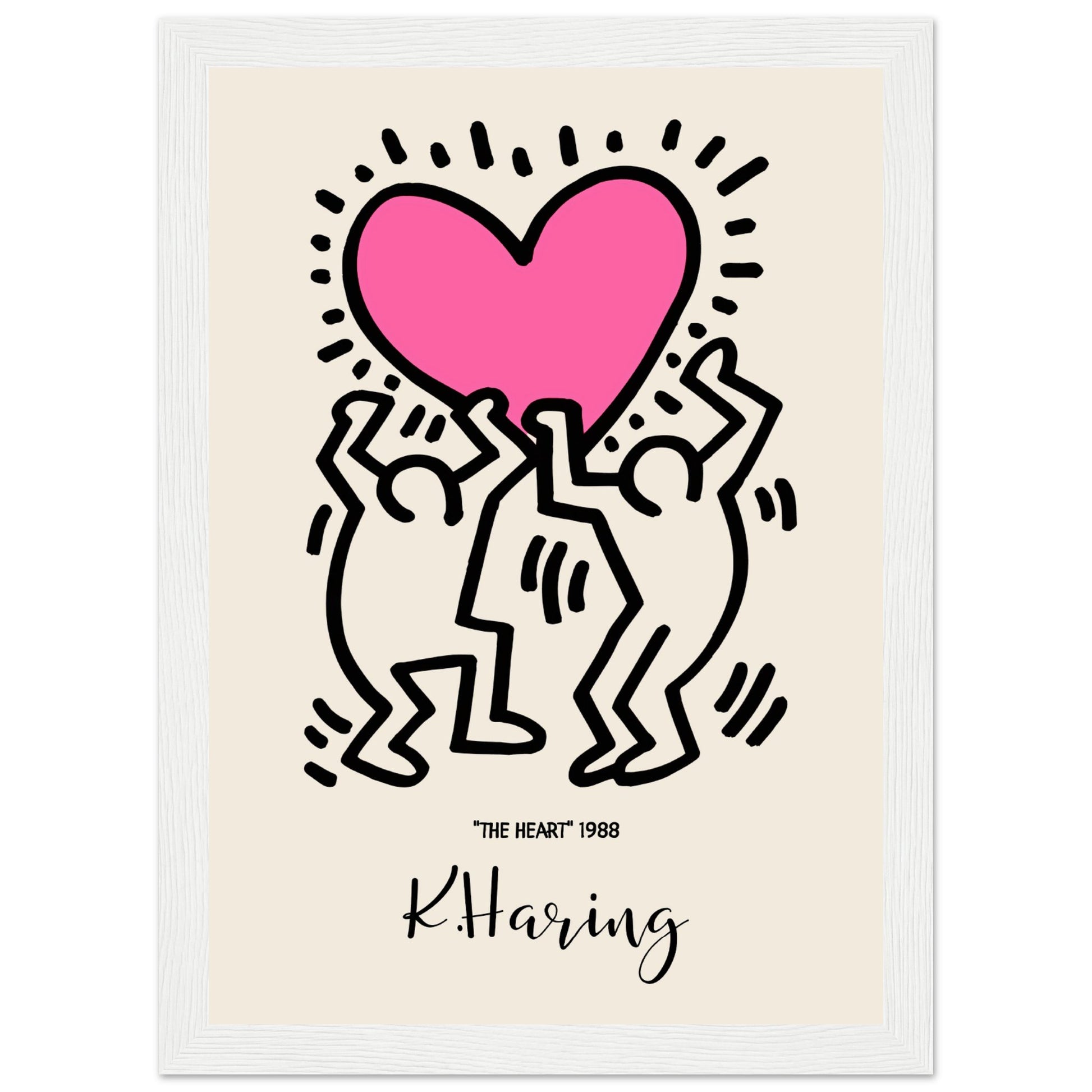 Keith Haring - The Heart, 1988 V.1 - Aurora Designs