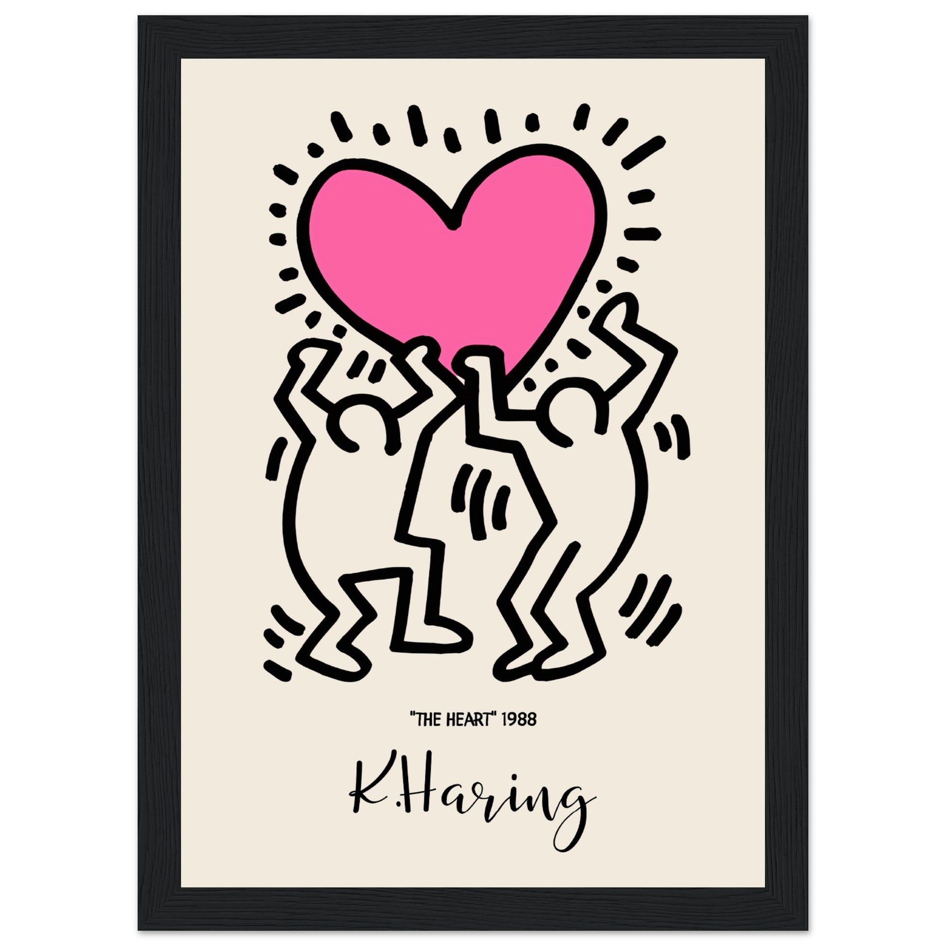 Keith Haring - The Heart, 1988 V.1 - Aurora Designs