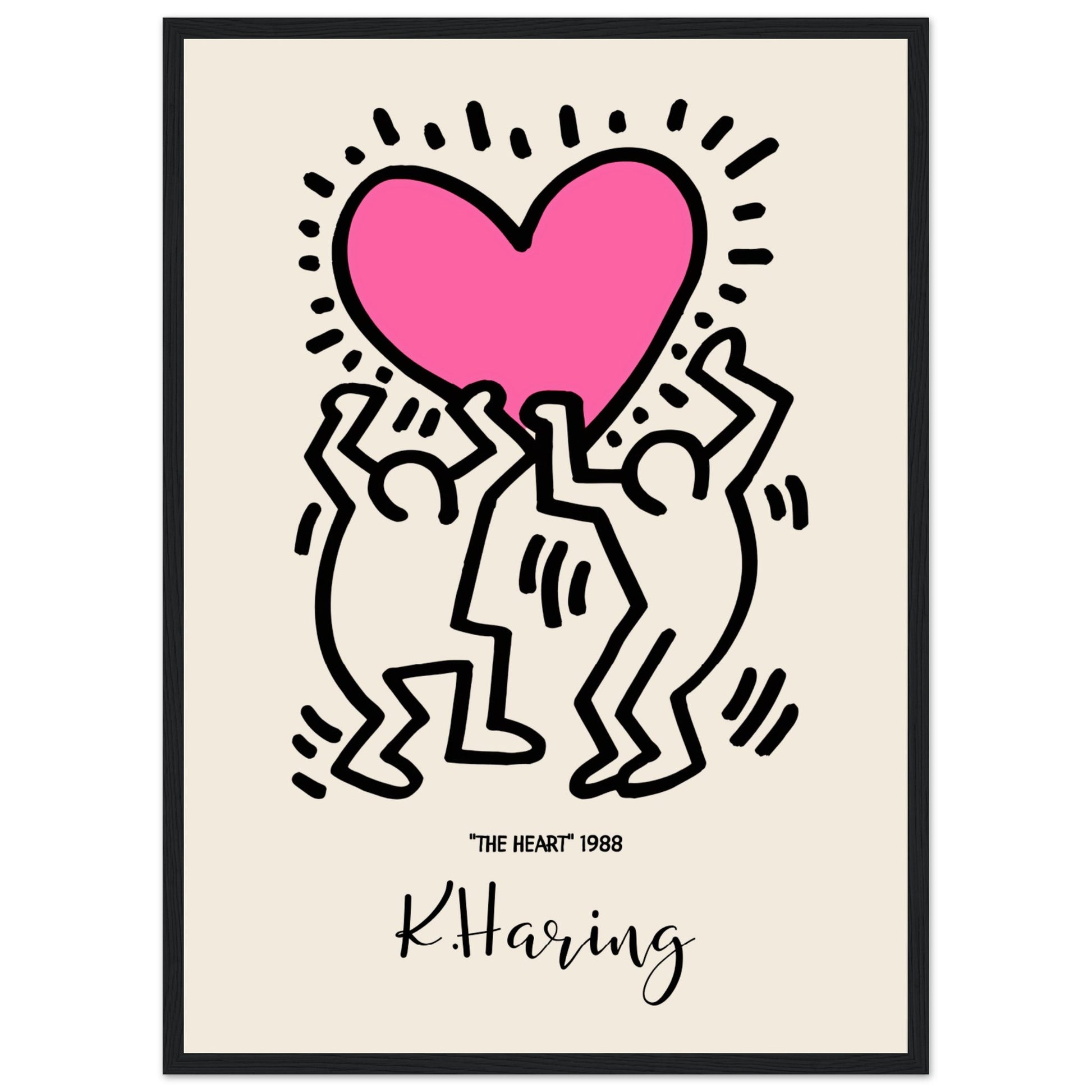 Keith Haring - The Heart, 1988 V.1 - Aurora Designs