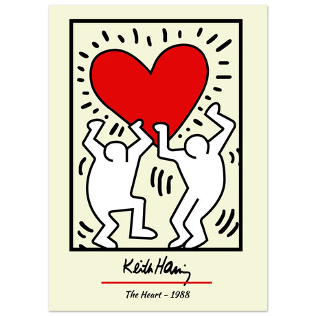 Keith Haring - The Heart, 1988 V.2 - Aurora Designs