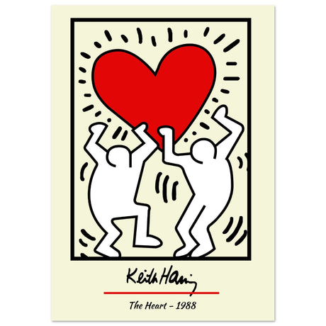 Keith Haring - The Heart, 1988 V.2 - Aurora Designs