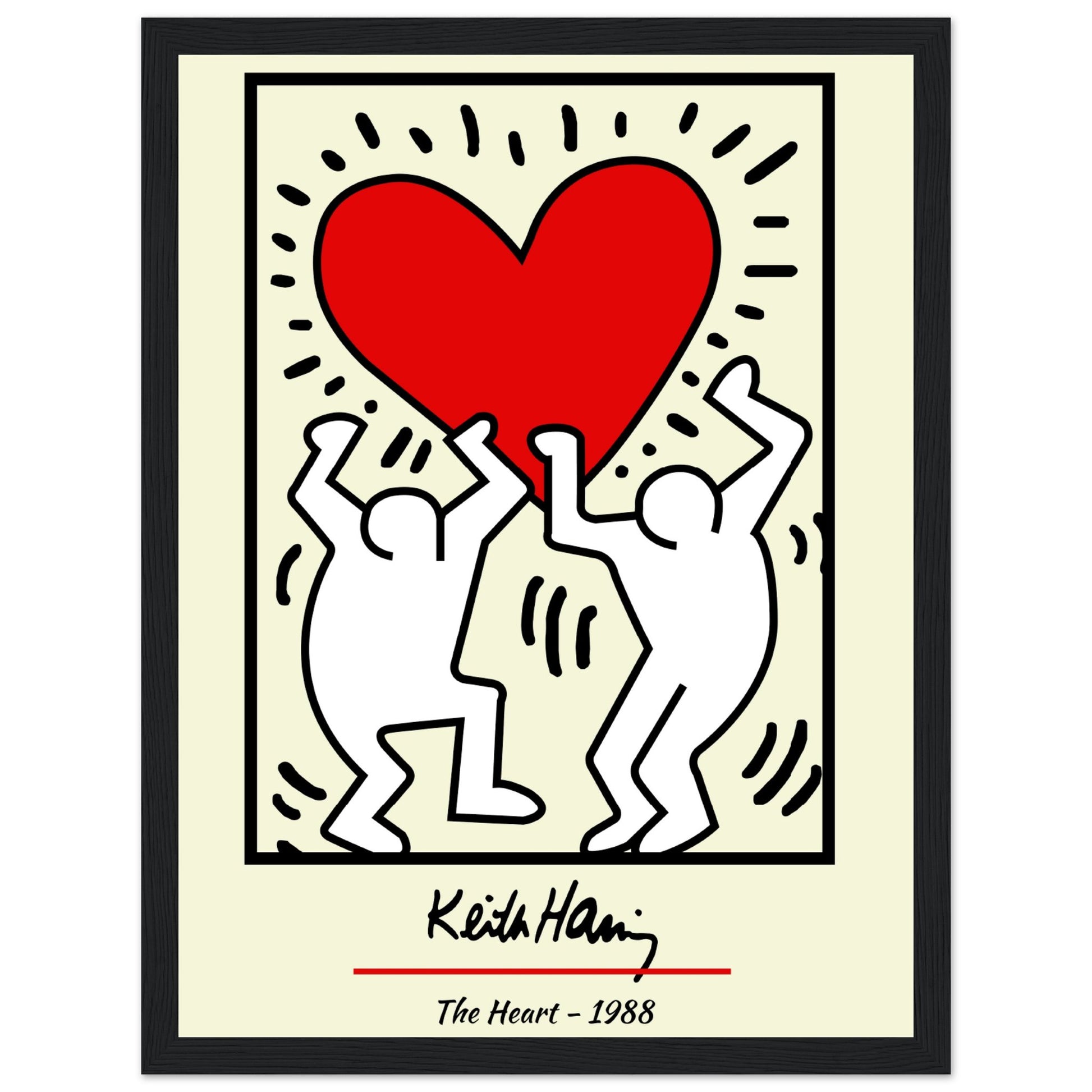 Keith Haring - The Heart, 1988 V.2 - Aurora Designs