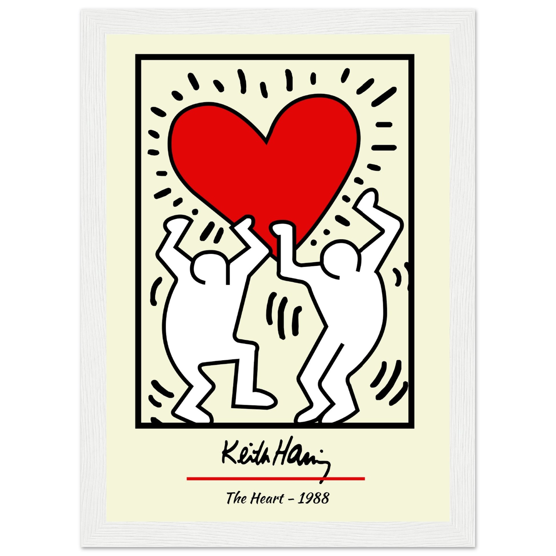 Keith Haring - The Heart, 1988 V.2 - Aurora Designs