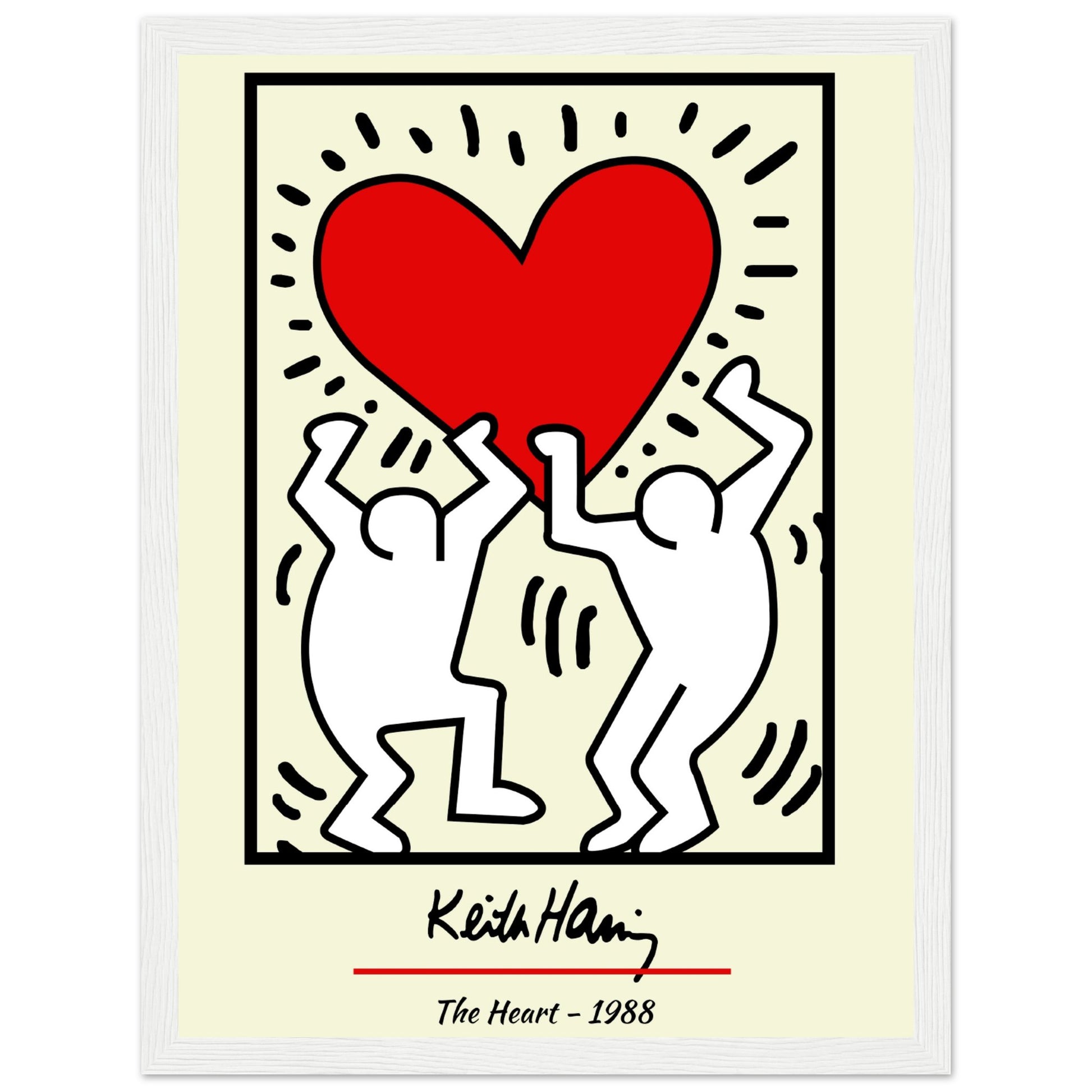 Keith Haring - The Heart, 1988 V.2 - Aurora Designs