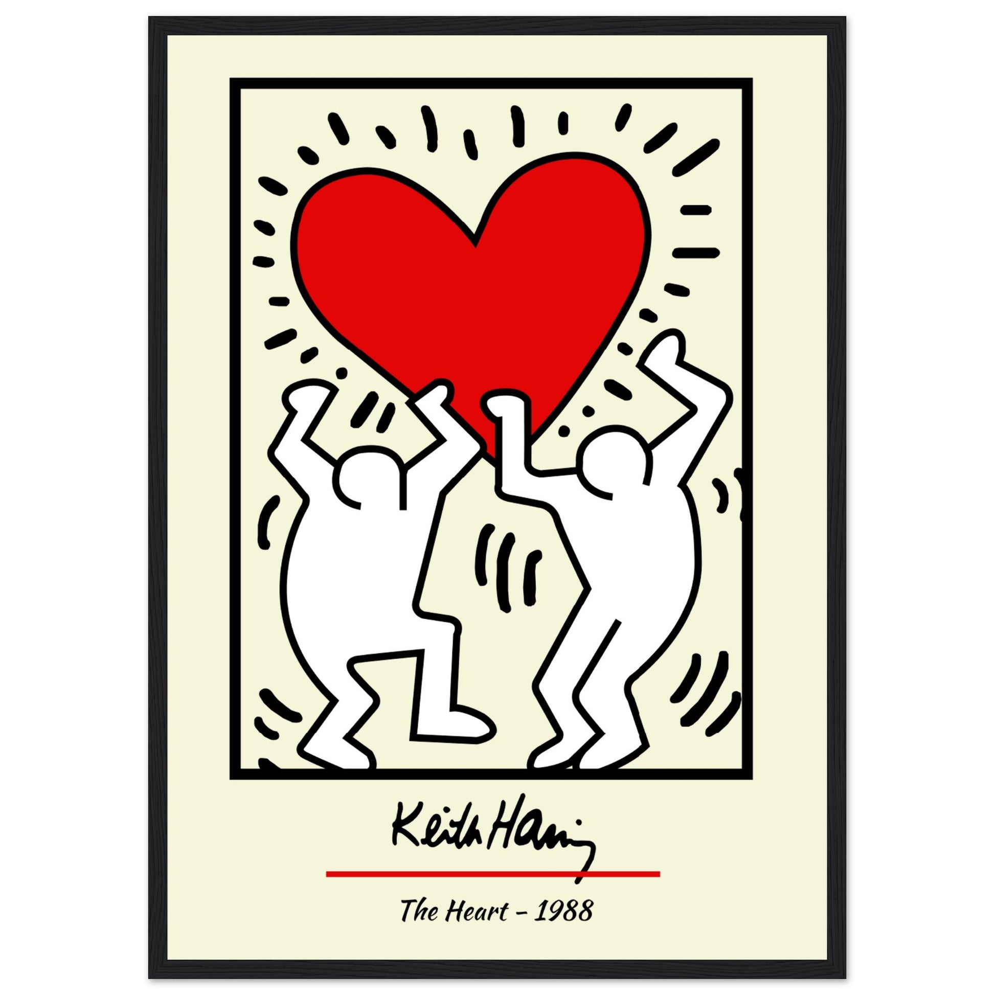 Keith Haring - The Heart, 1988 V.2 - Aurora Designs