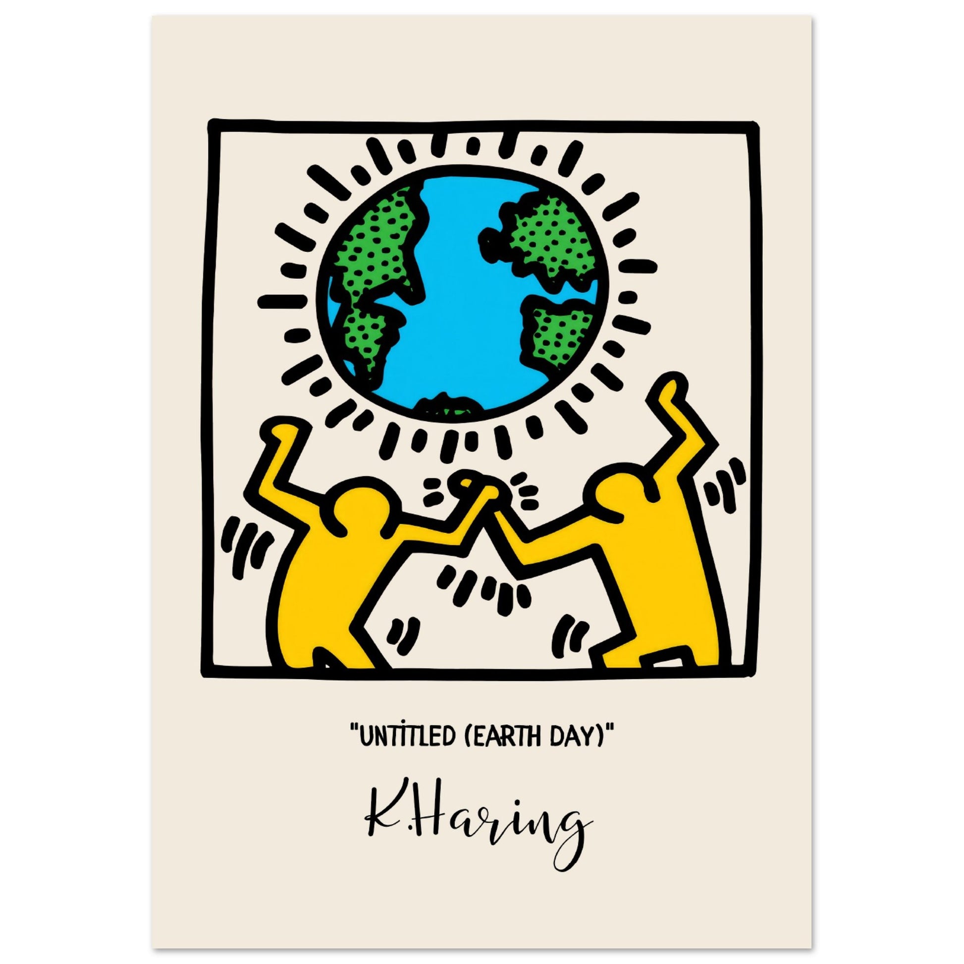 Keith Haring - Untitled (Earth Day) - Aurora Designs