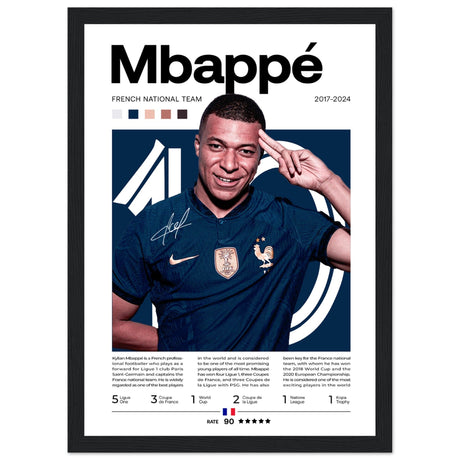 Kylian Mbappé - Französische Fußballnationalmannschaft Edition 1 - Aurora Designs