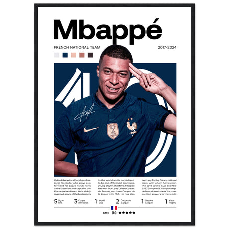 Kylian Mbappé - Französische Fußballnationalmannschaft Edition 1 - Aurora Designs