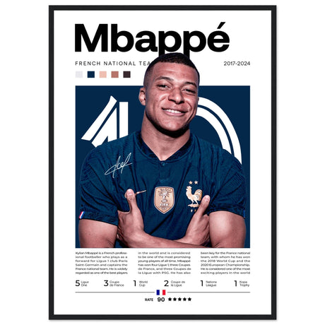 Kylian Mbappé - Französische Fußballnationalmannschaft Edition 2 - Aurora Designs