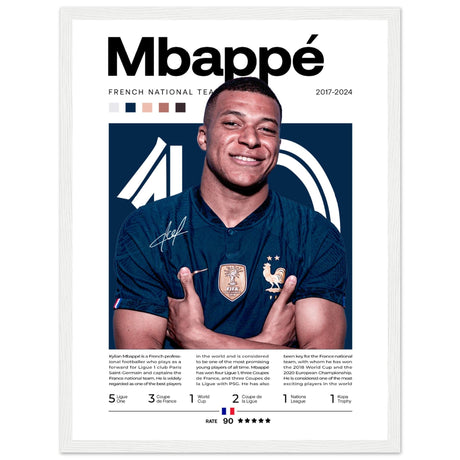 Kylian Mbappé - Französische Fußballnationalmannschaft Edition 2 - Aurora Designs