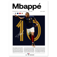 Kylian Mbappé - Französische Fußballnationalmannschaft Edition 3 - Aurora Designs