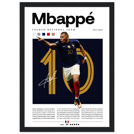 Kylian Mbappé - Französische Fußballnationalmannschaft Edition 3 - Aurora Designs