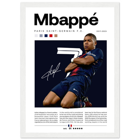 Kylian Mbappé - Paris Saint - Germain - Aurora Designs