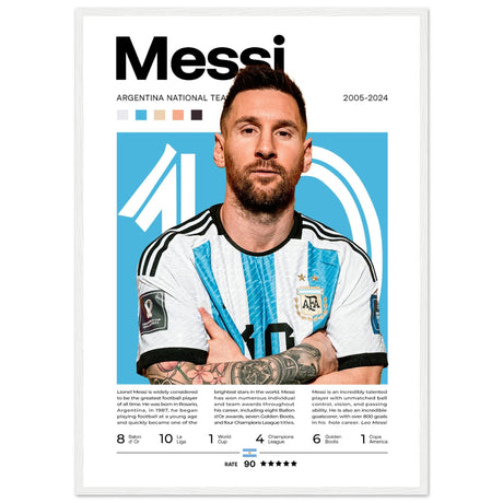 Lionel Messi - Argentinische Fußballnationalmannschaft Edition 1 - Aurora Designs