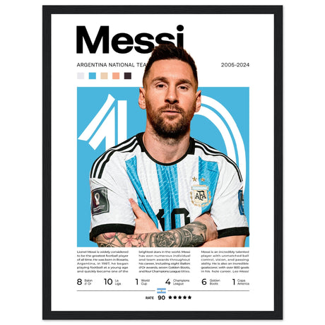 Lionel Messi - Argentinische Fußballnationalmannschaft Edition 1 - Aurora Designs