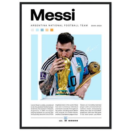 Lionel Messi - Argentinische Fußballnationalmannschaft Edition 2 - Aurora Designs