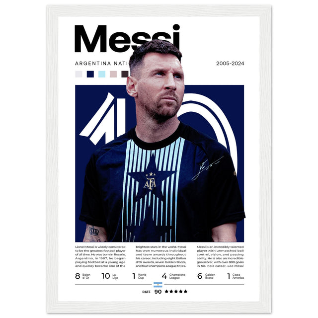 Lionel Messi - Argentinische Fußballnationalmannschaft Edition 3 - Aurora Designs