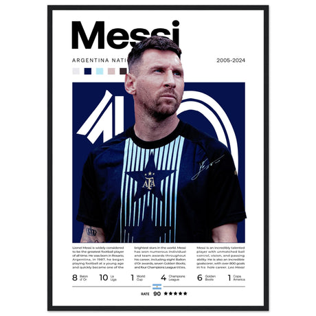 Lionel Messi - Argentinische Fußballnationalmannschaft Edition 3 - Aurora Designs