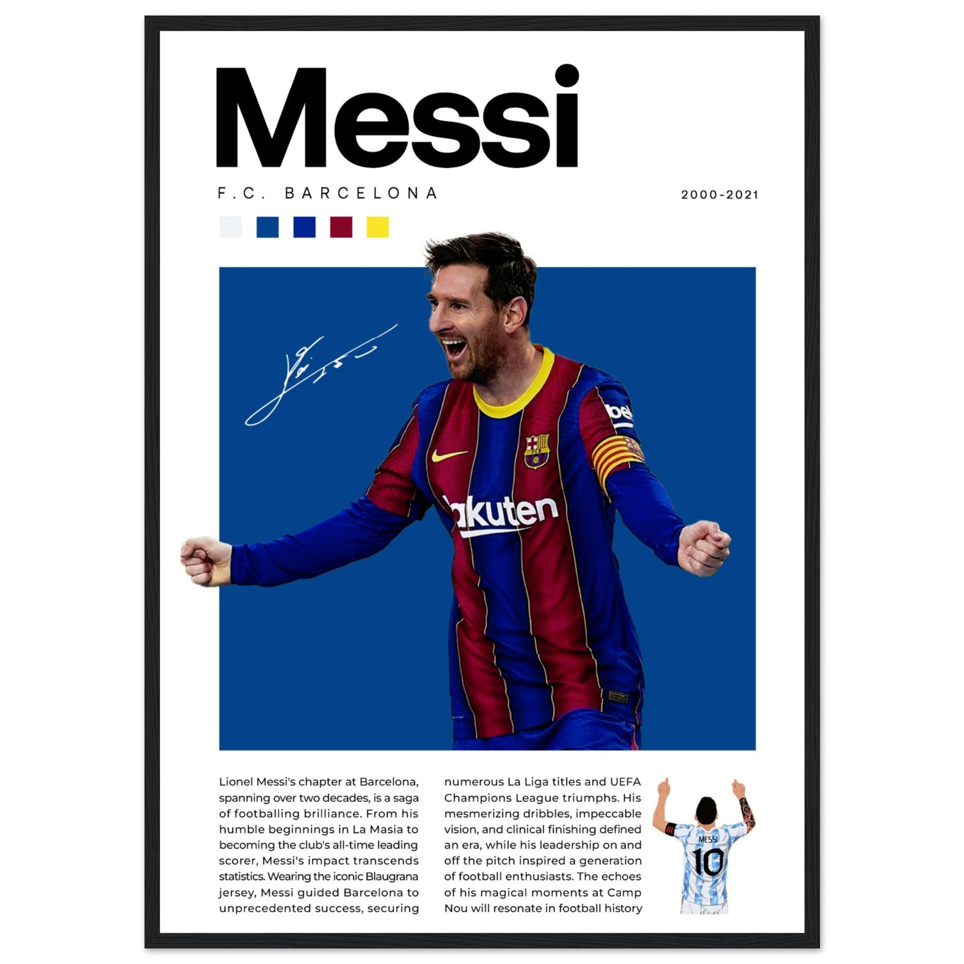 Lionel Messi - FC Barcelona - Aurora Designs