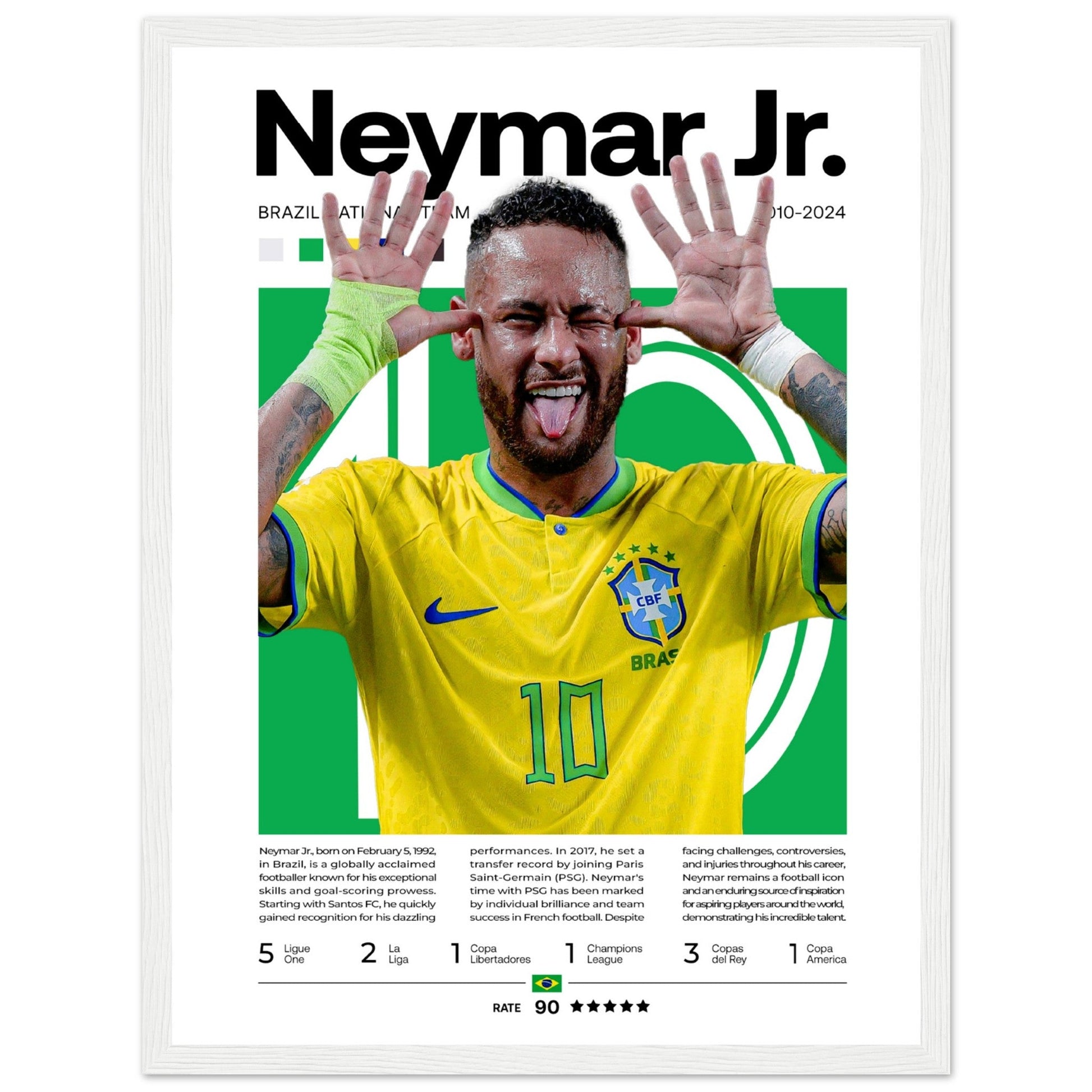 Neymar Jr. - Brasilianische Fußballnationalmannschaft - Aurora Designs