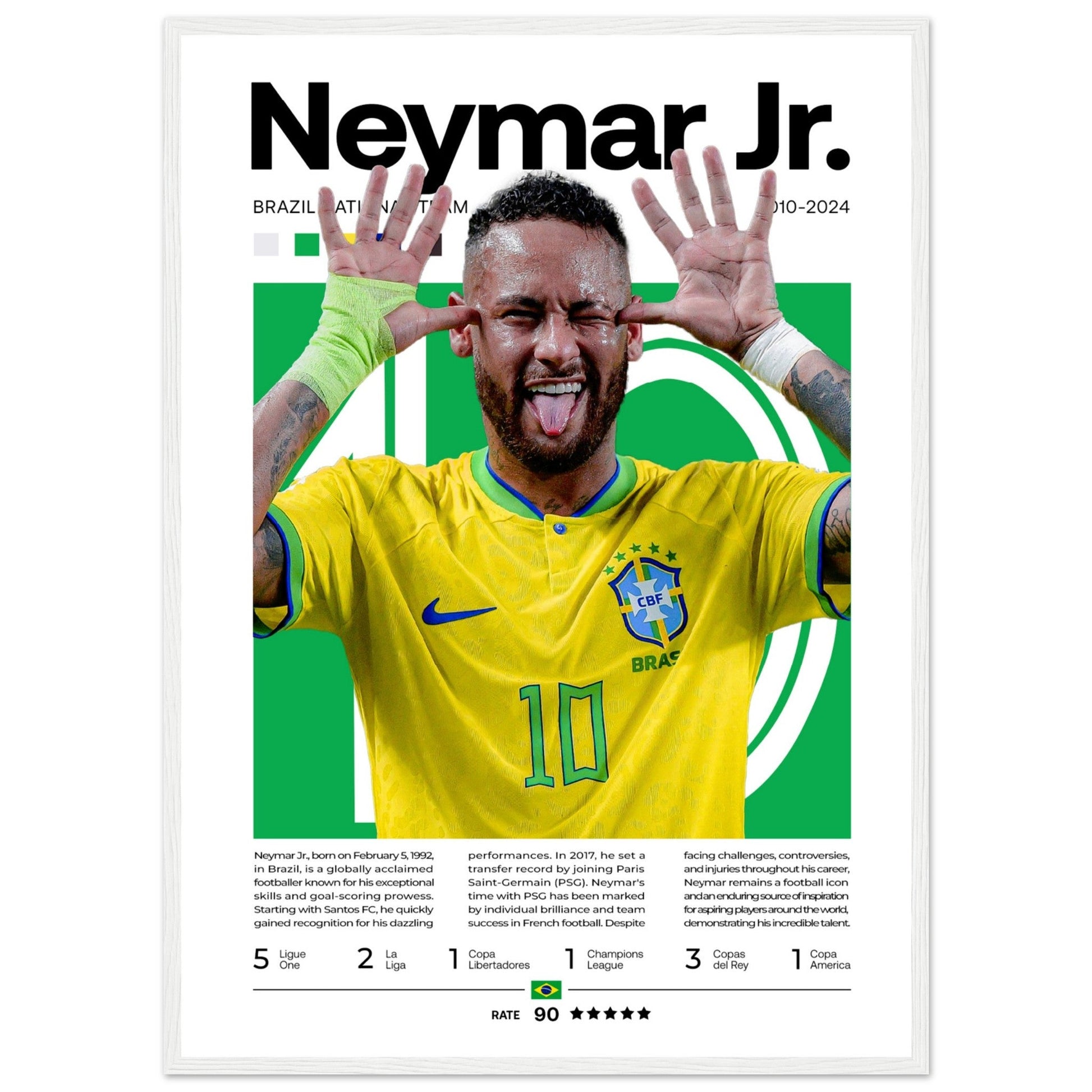 Neymar Jr. - Brasilianische Fußballnationalmannschaft - Aurora Designs