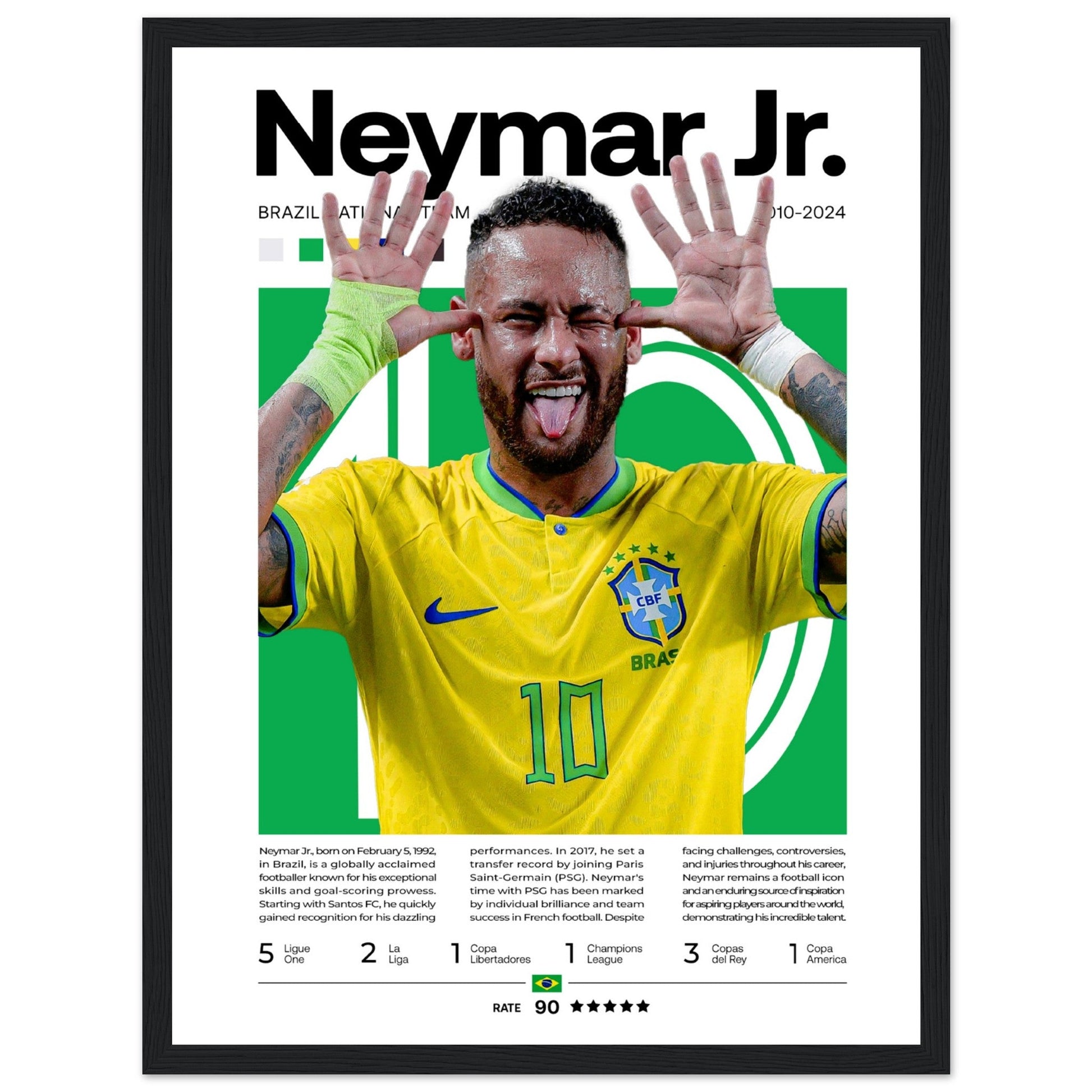 Neymar Jr. - Brasilianische Fußballnationalmannschaft - Aurora Designs