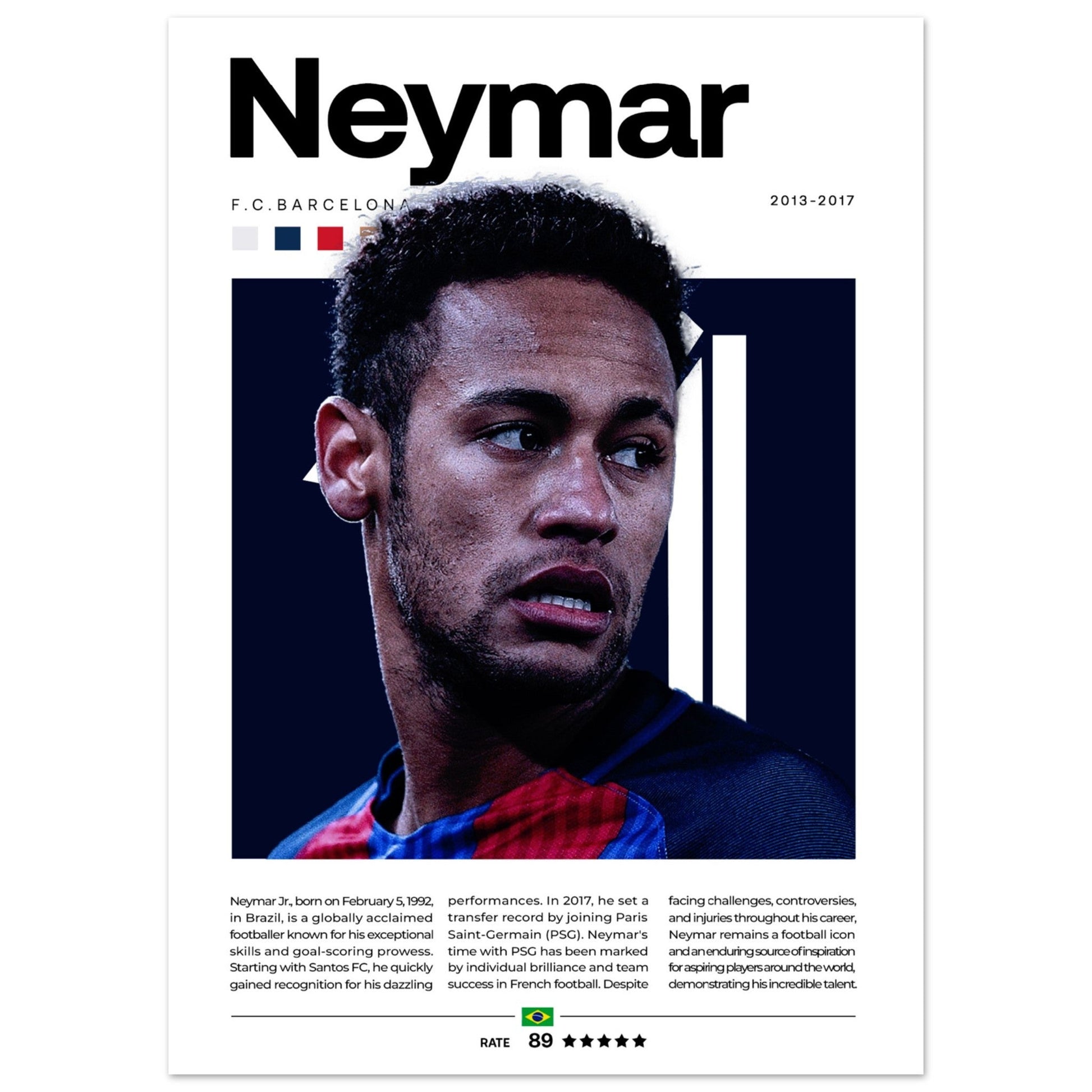 Neymar Jr. - FC Barcelona - Aurora Designs