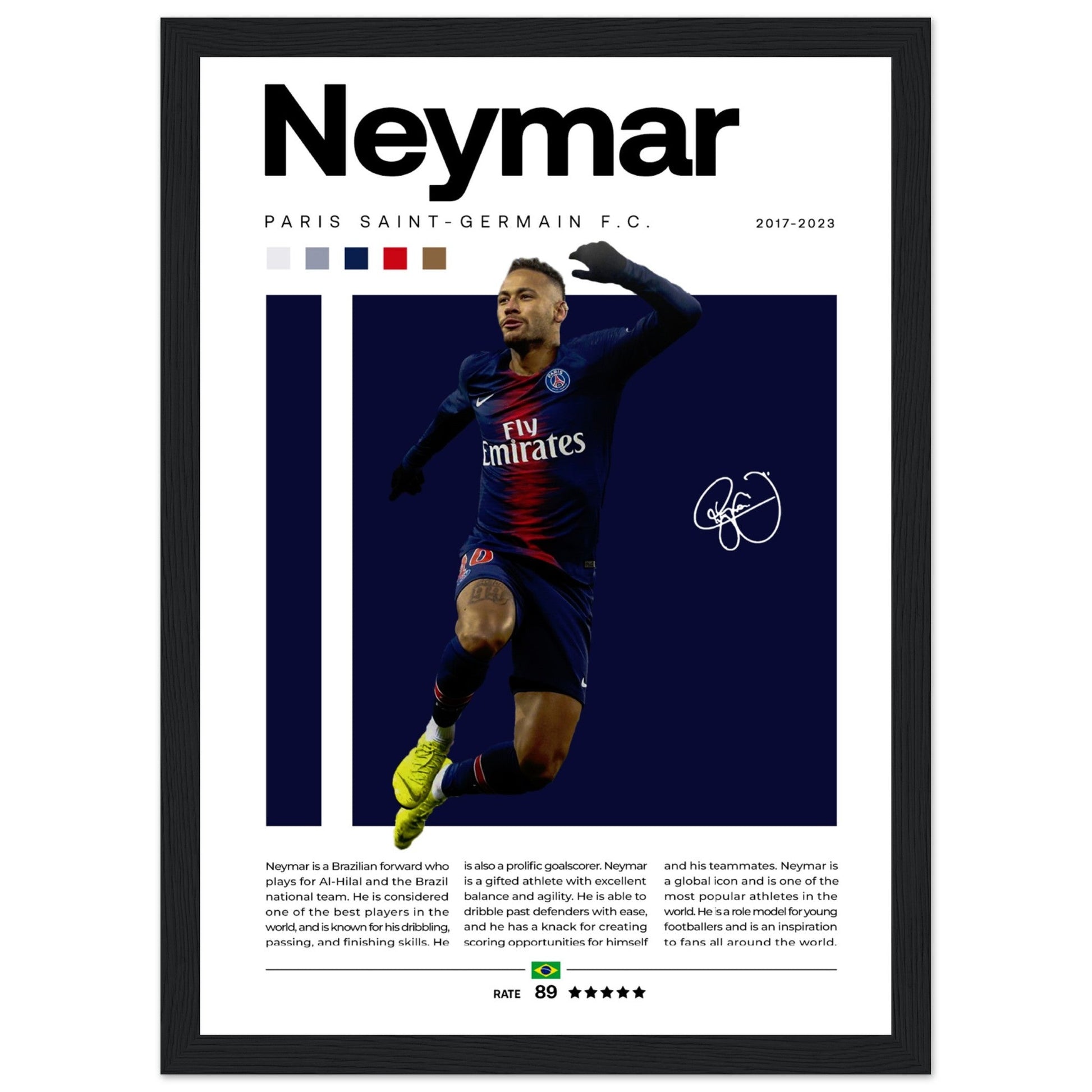 Neymar Jr. - Paris Saint - Germain Edition 1 - Aurora Designs