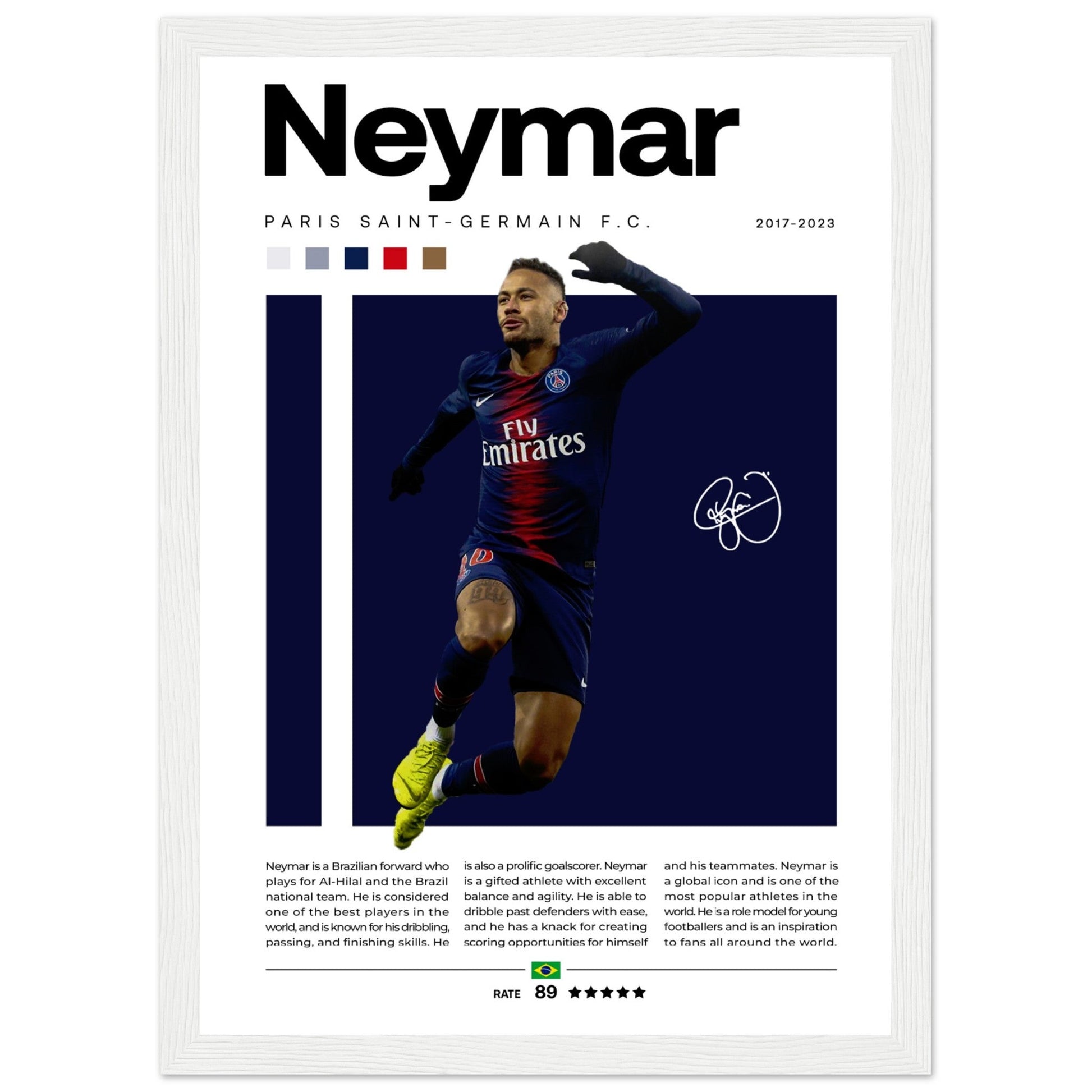 Neymar Jr. - Paris Saint - Germain Edition 1 - Aurora Designs