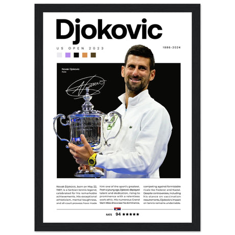 Novak Djokovic - US Open 2023 - Aurora Designs