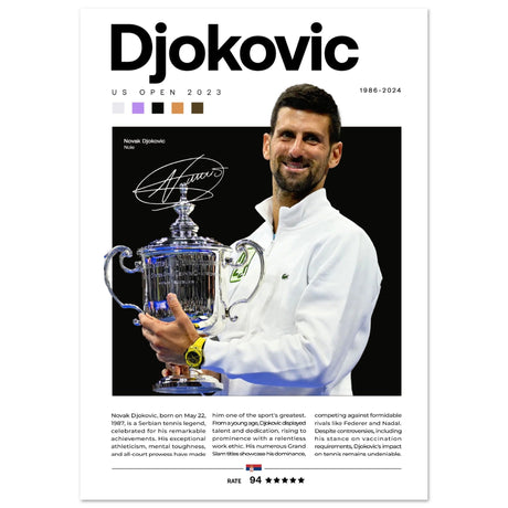 Novak Djokovic - US Open 2023 - Aurora Designs