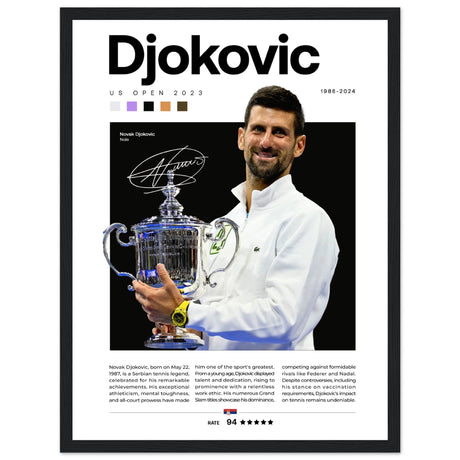 Novak Djokovic - US Open 2023 - Aurora Designs