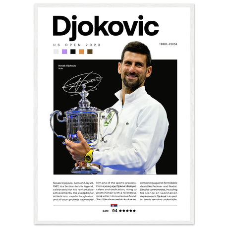 Novak Djokovic - US Open 2023 - Aurora Designs