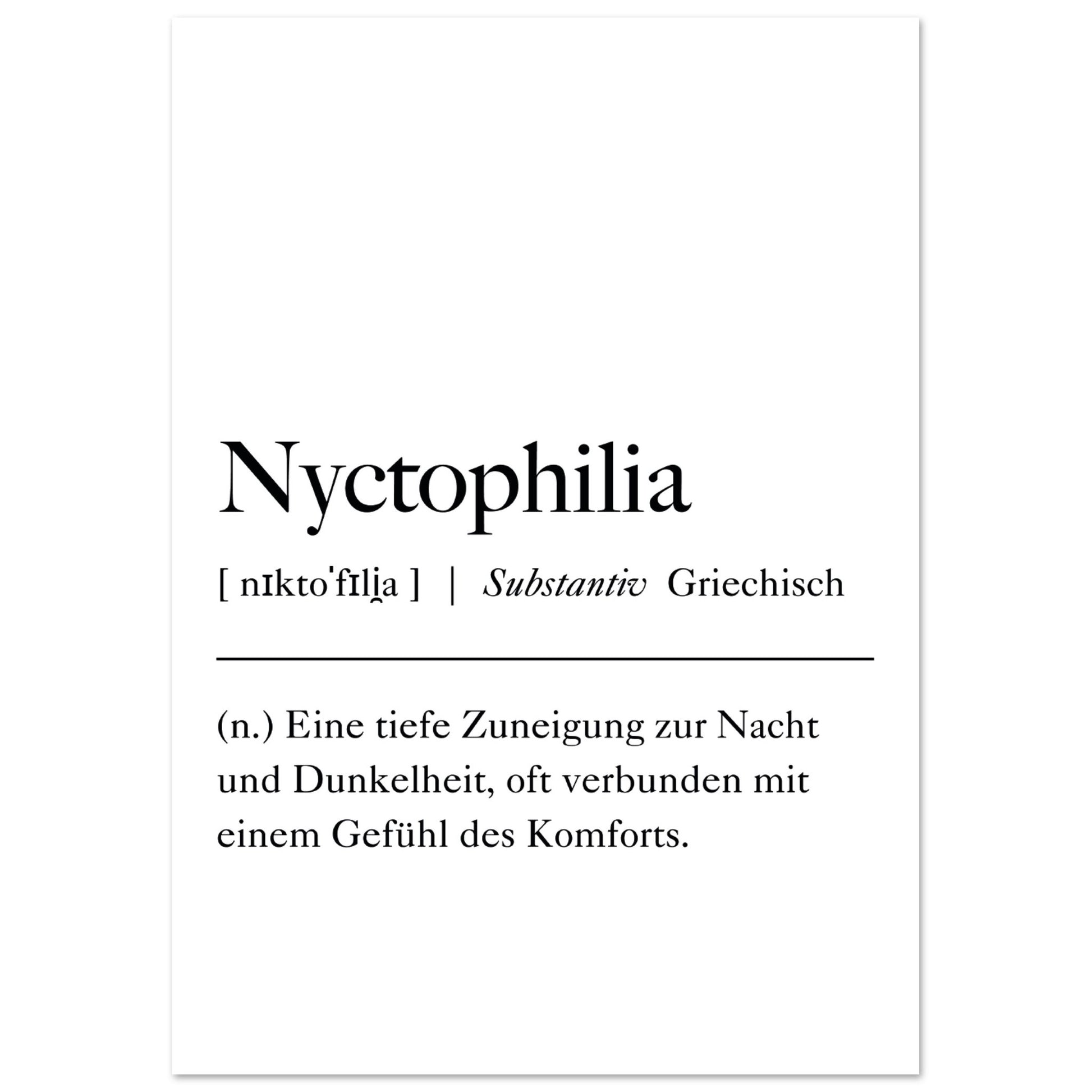 Nyctophilia Definition - Aurora Designs