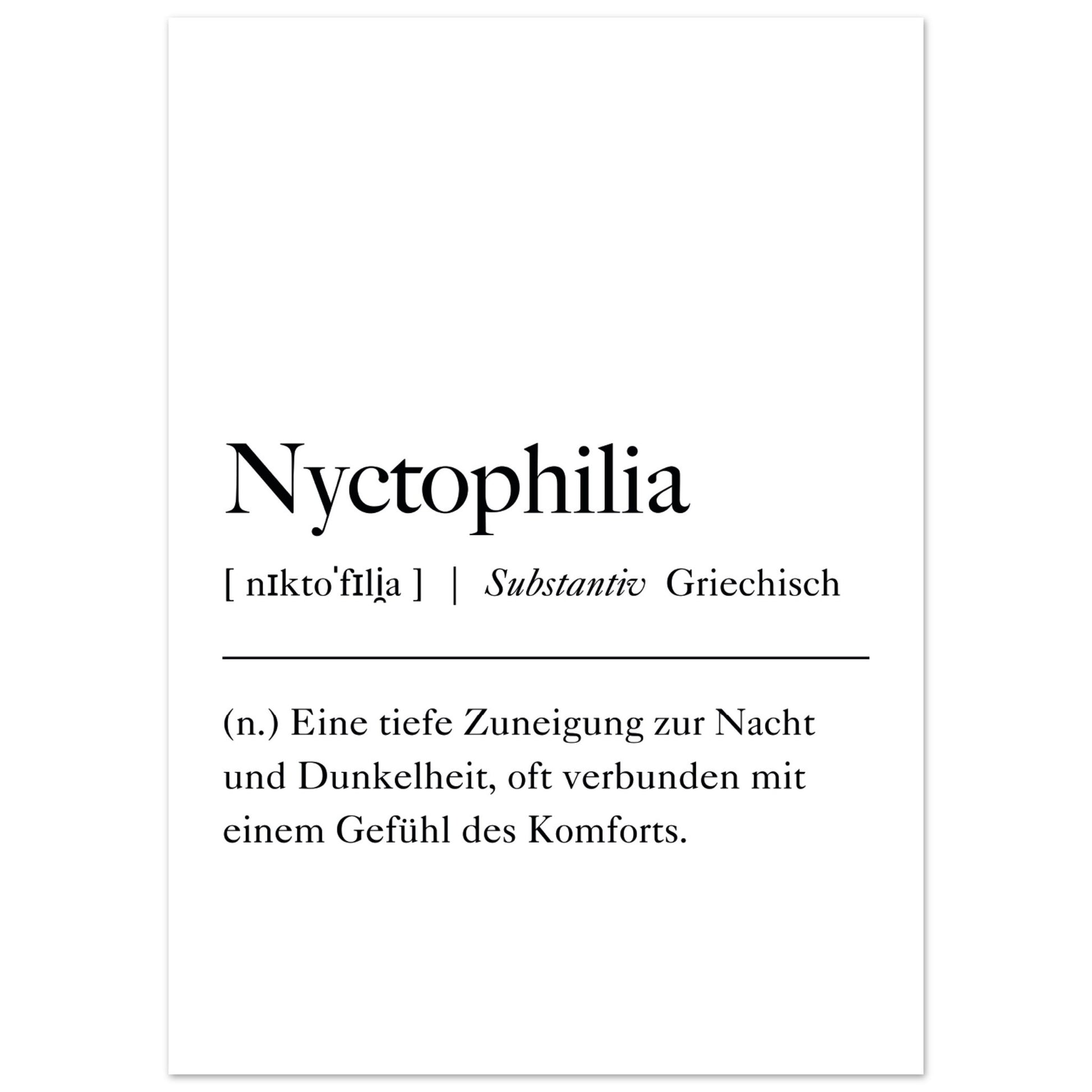 Nyctophilia Definition - Aurora Designs