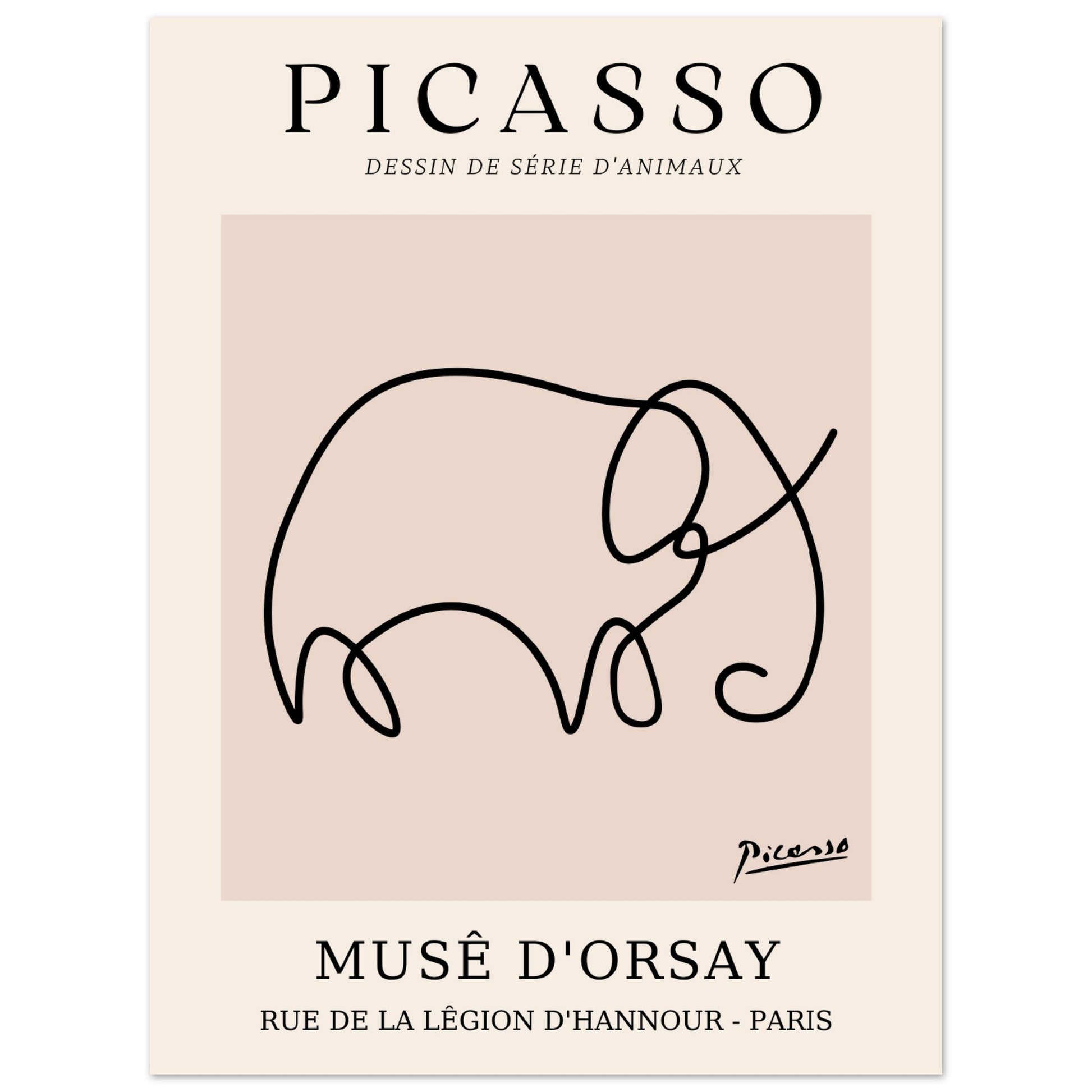 Pablo Picasso - Der Elefant - Aurora Designs