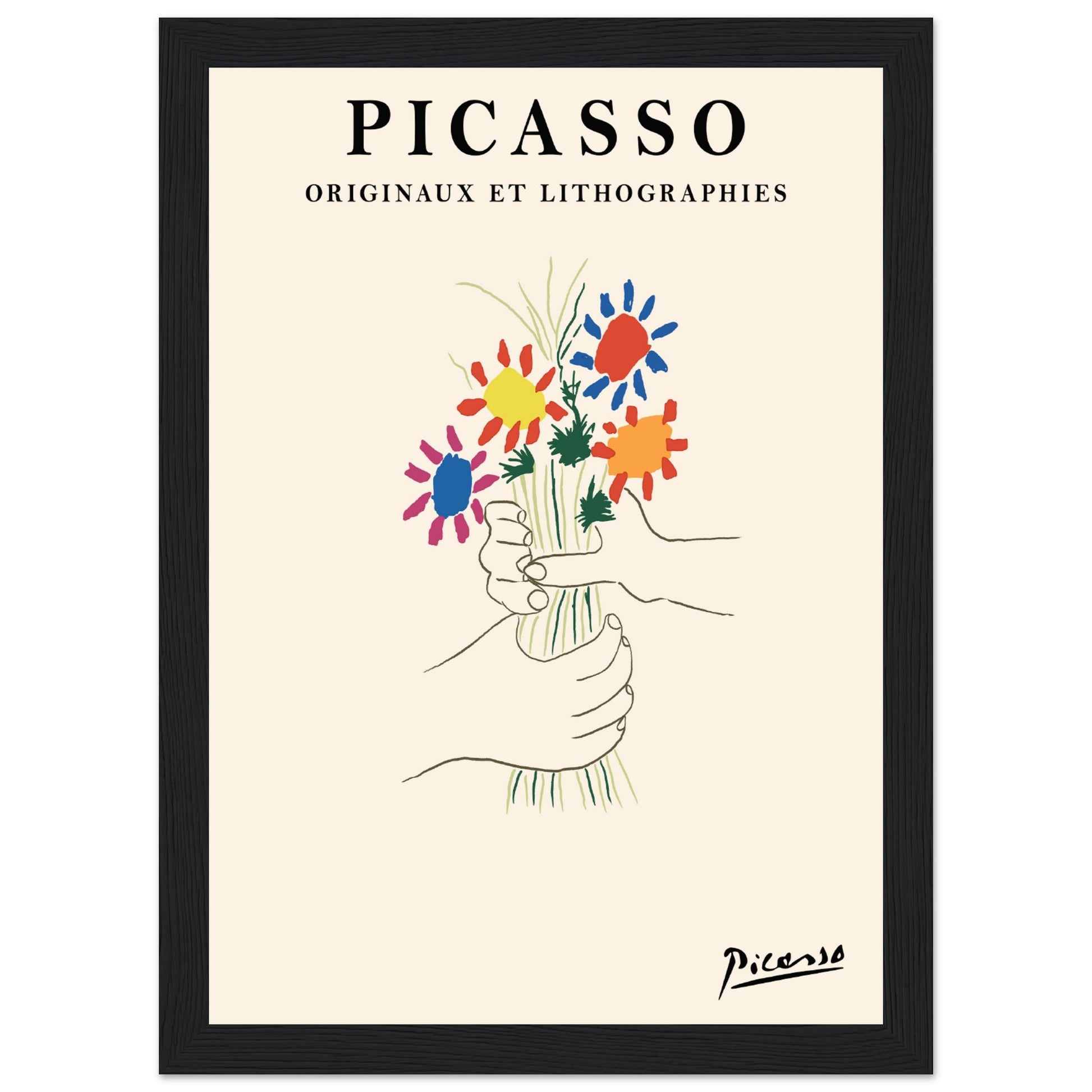 Pablo Picasso - Hände mit Blumenstrauß, 1958 - Aurora Designs