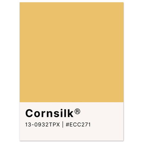 Pantone Cornsilk - Aurora Designs