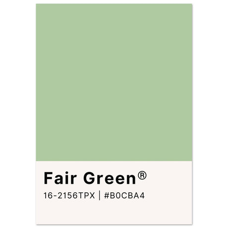 Pantone Fair Green - Aurora Designs