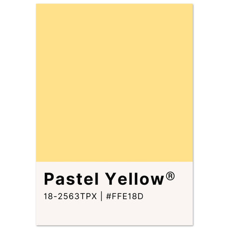 Pantone Pastel Yellow - Aurora Designs