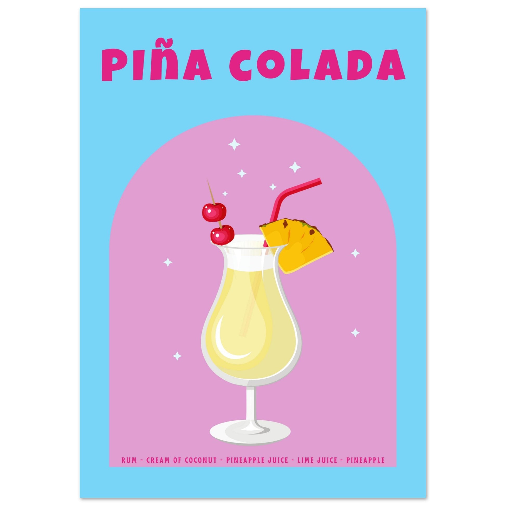 Pina Colada Cocktail - Aurora Designs