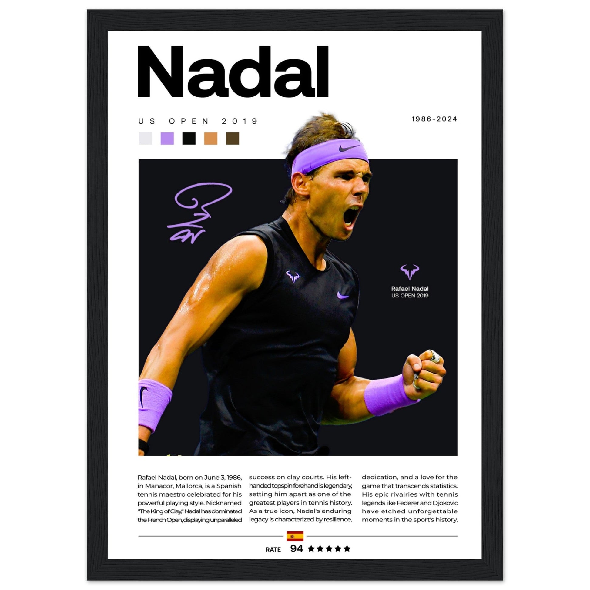 Rafael Nadal - US Open 2019 - Aurora Designs