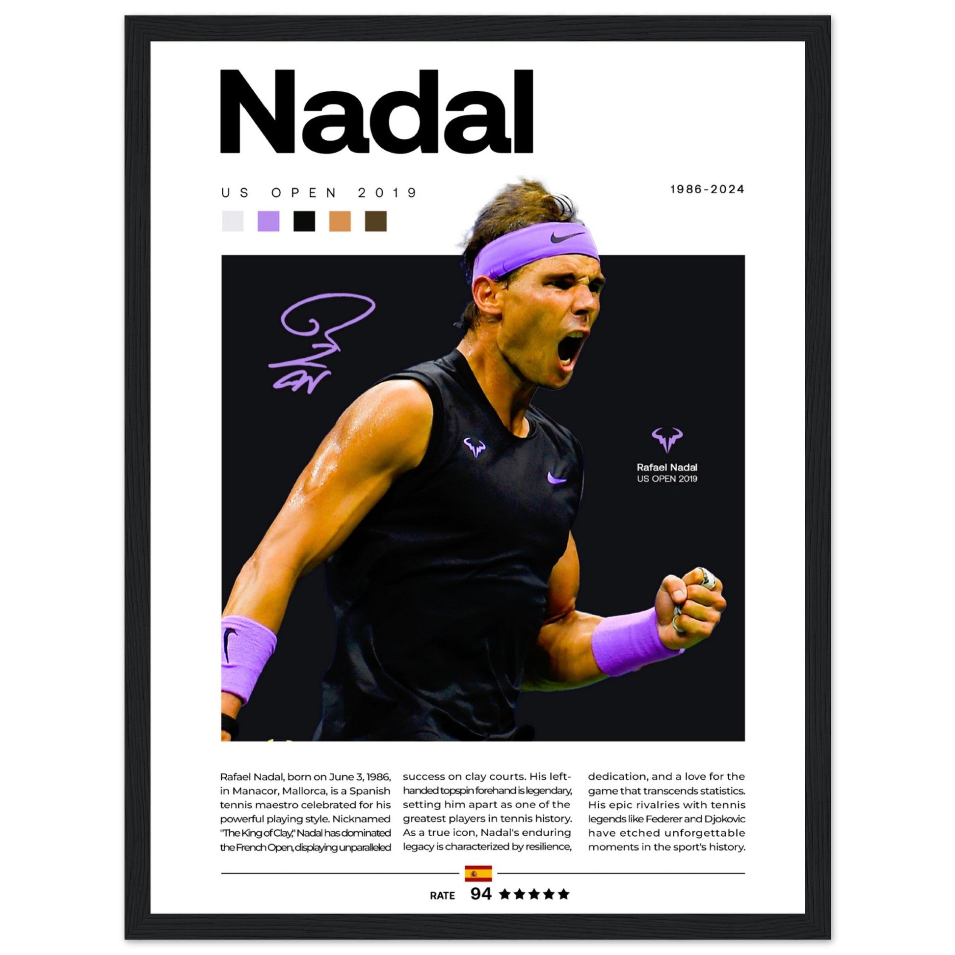 Rafael Nadal - US Open 2019 - Aurora Designs