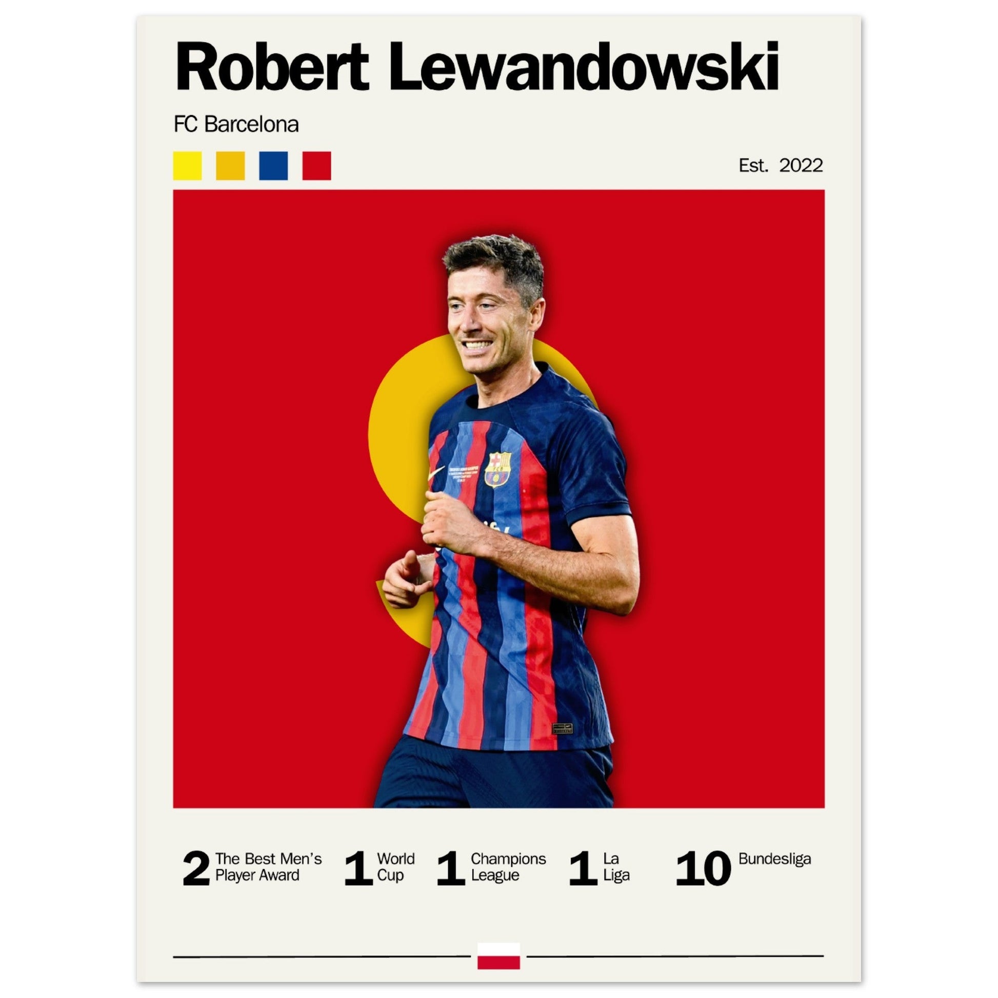 Robert Lewandowski - FC Barcelona - Aurora Designs