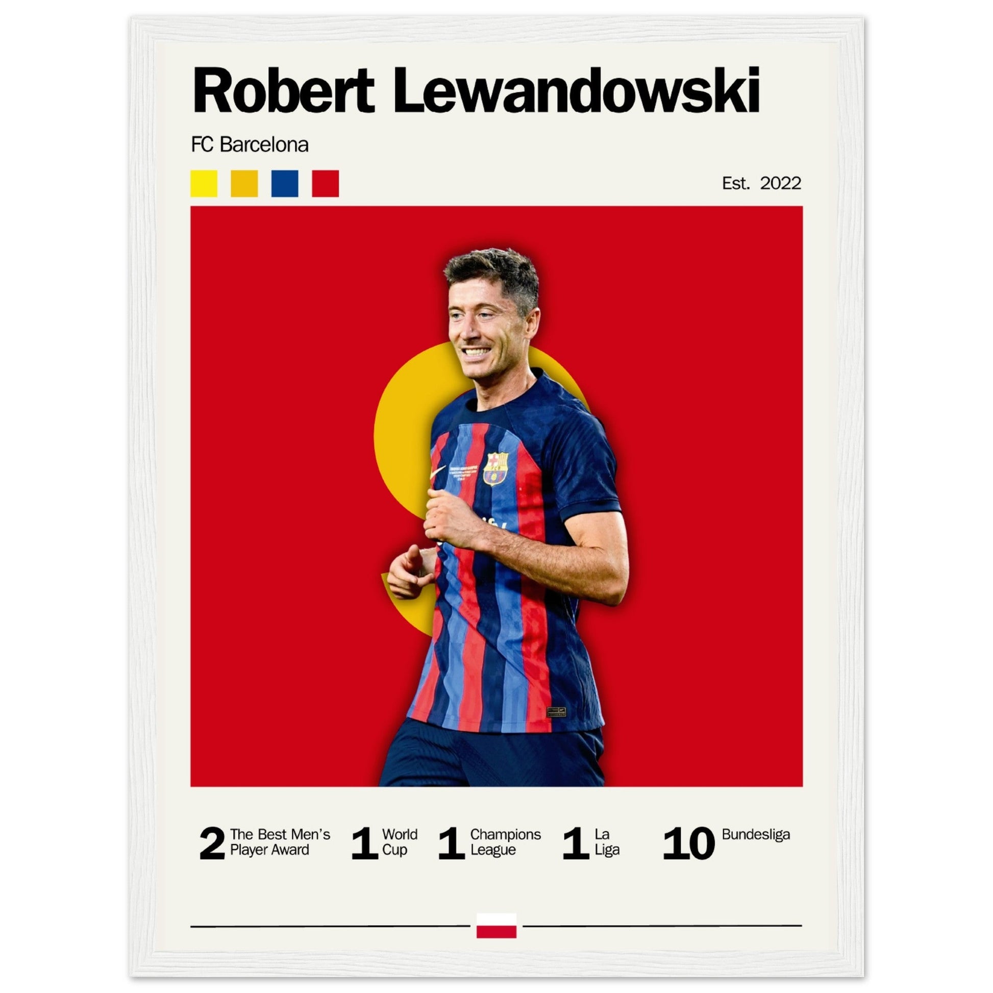 Robert Lewandowski - FC Barcelona - Aurora Designs