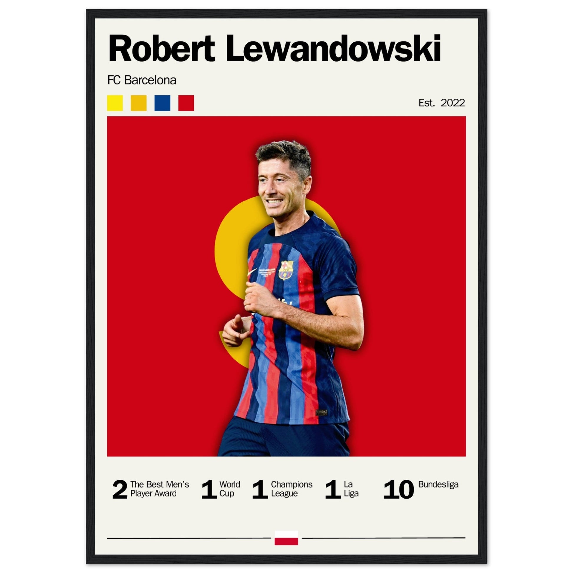 Robert Lewandowski - FC Barcelona - Aurora Designs